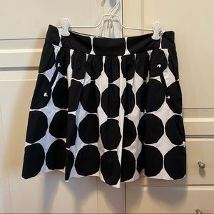 Banana Republic Black and White Polka Dot Skirt
